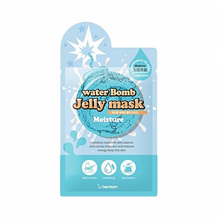 Маска на тканевой основе для лица с желе увлажняющая Berrisom water Bomb Jelly mask - moisture 33мл