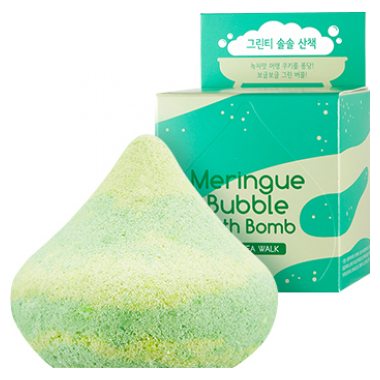 Пенная бомбочка для ванны A'PIEU Meringue Bubble Bath Bomb (Green Tea Walk)