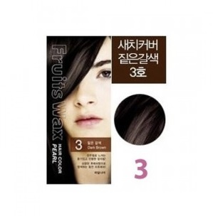 Краска для волос на фруктовой основе Fruits Wax Pearl Hair Color 03,  60мл*60гр