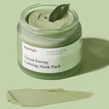 Успокаивающая маска для лица с экстрактом зеленого чая MANYO FACTORY Green Energy Calming Mask Pack
