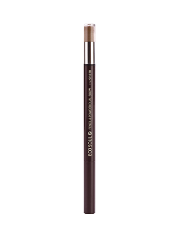 Карандаш-пудра для бровей Eco Soul Pencil & Powder Dual Brow 01. natural brow 0,5гр*0,3гр
