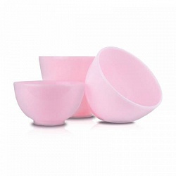 Косметическая чаша для размешивания маски нежно-розовая Rubber Bowl Small Pink 300сс