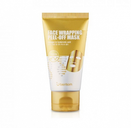 Маска-пленка для лица золотая Berrisom Face Wrapping peel off pack – Gold, 50 мл