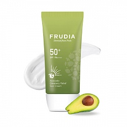 Солнцезащитный восстанавливающий крем с авокадо SPF50 + PA ++++ / Frudia Avocado Greenery Relief Sun Cream SPF50+ PA++++, 50 гр