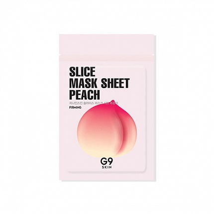Маска-слайс для лица тканевая G9SKIN Slice Mask Sheet  - Peach 10мл