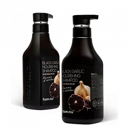 Питательный шампунь с экстрактом черного чеснока Farm Stay Black Garlic Nourishing Shampoo 530мл
