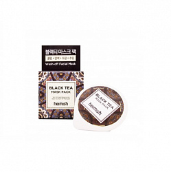 Миниатюра лифтинг-маски против отеков с экстрактом черного чая Heimish Black Tea Mask Pack, 5 мл
