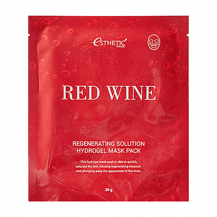 Гидрогелевая маска для лица с красным вином RED WINE REGENERATING SOLUTION HYDROGEL MASK PACK