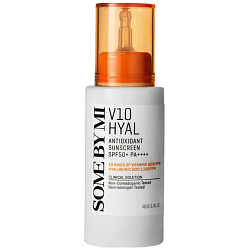 Солнцезащитный санскрин с антиоксидантами Some By Mi V10 Hyal Antioxidant Sunscreen SPF50+ PA++++, 40 мл