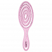 Расческа био для волос подвижная розовая Solomeya Detangling Bio Hair Brush Light Pink, 1 шт.