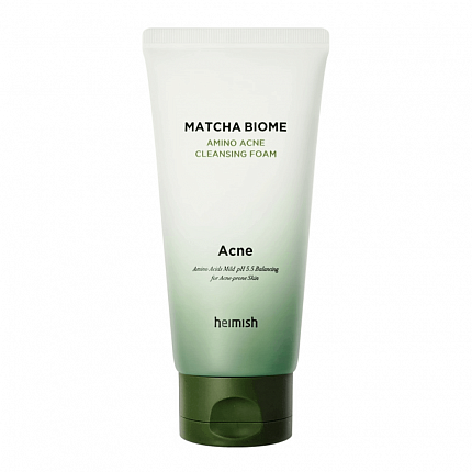 Пенка для умывания на основе зеленого чая Heimish Matcha Biome Amino Acne Cleansing Foam, 150 мл