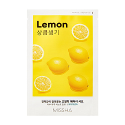 Маска для лица с экстрактом лимона Missha Airy Fit Lemon Sheet Mask, 19 гр