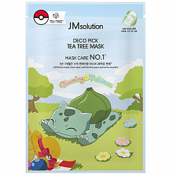 Противовоспалительная маска с чайным деревом JM Solution Deco Pick Tea Tree Mask Pokemon, 30 мл