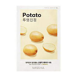 Маска для лица с экстрактом картофеля Missha Airy Fit Potato Sheet Mask, 19 гр