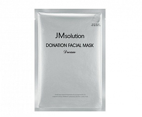 Тканевая маска для осветления кожи с пептидами JMsolution Donation Facial Mask Dream, 37 мл