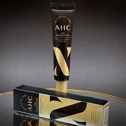 Антивозрастной крем для век с эффектом лифтинга AHC Ten Revolution Real Eye Cream For Face, 12 мл
