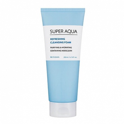 Очищающая пенка для лица Missha Super Aqua Refreshing Cleansing Foam, 200 мл