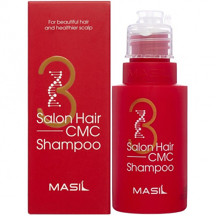 Шампунь для волос с аминокислотами Masil 3 Salon Hair Cmc Shampoo, 50 мл