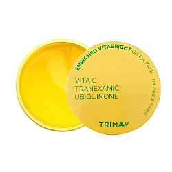 Осветляющие патчи с витамином С Trimay Enriched Vitabright Gel Eye Patch, 30 шт + 30 лепестков