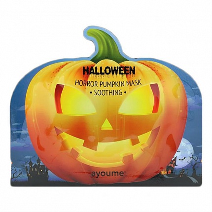 Маска успокаивающая с экстрактом тыквы Ayoume Halloween Horror Pumpking Soothing Mask