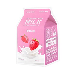 Маска для лица тканевая  A'PIEU Strawberry Milk One-Pack