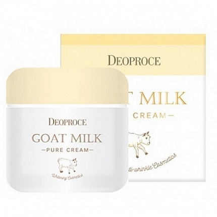 Крем для лица антивозрастной с экстрактом козьего молока DEOPROCE goat milk pure cream 50g