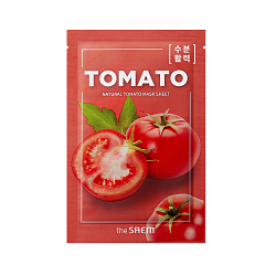 Маска на тканевой основе для лица с экстрактом томата Natural Tomato Mask Sheet, 21 мл