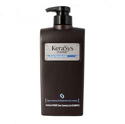 Шампунь освежающий для жирной кожи головы Kerasys Homme Deep Cleansing Shampoo, 550 мл