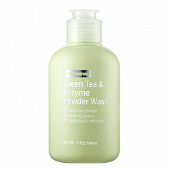 Энзимная пудра с зелёным чаем By Wishtrend Green Tea & Enzyme Powder Wash, 110 гр