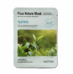 Тканевая маска для лица с экстрактом чайного дерева Secriss Pure Nature Mask PackTeatree, 25 мл