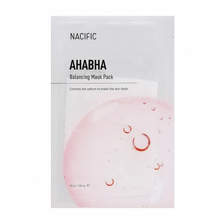 Маска для лица на тканевой основе с кислотами AHA BHA Balancing Mask Pack, 30 гр