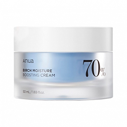 Увлажняющий крем для лица с берёзовым соком Anua Birch 70% Moisture Boosting Cream, 50 мл