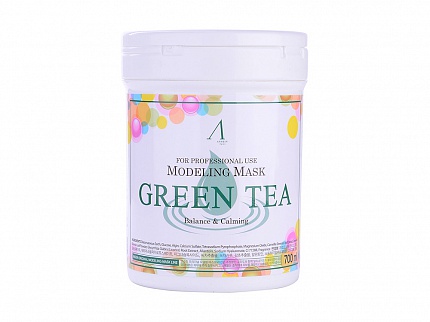 Маска альгинатная успокаивающая с экстрактом зеленого чая (банка) Green Tea Modeling Mask, 240 гр