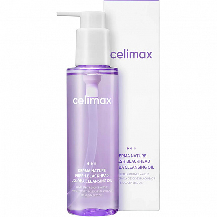 Масло гидрофильное для лица от черных точек с маслом жожоба celimax Derma Nature Fresh Blackhead Jojoba Cleansing Oil, 150 мл