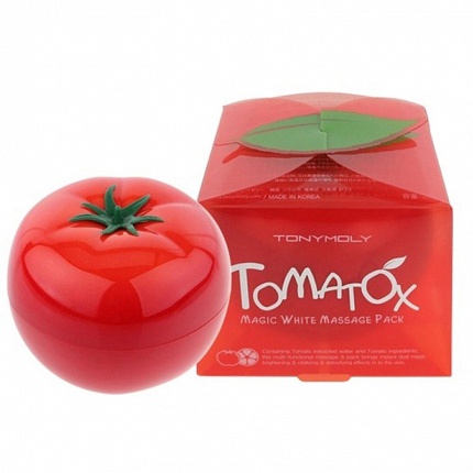 Маска для лица осветляющая с экстрактом томата Tomatox Magic Massage Pack 80g