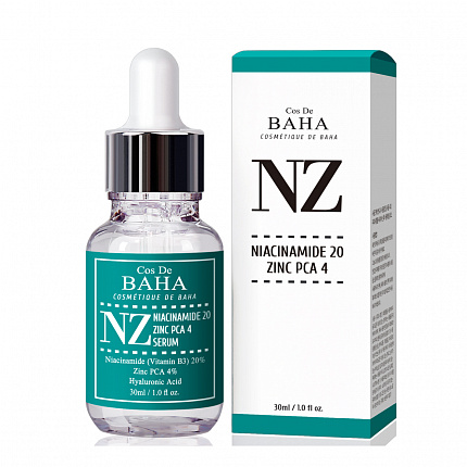 Сыворотка для лица укрепляющая для сужения пор Niacinamide 20 Serum NZ, 30 мл