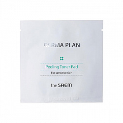 Пилинг-пад тонизирующий для чувствительной кожи Derma Plan Peeling Toner Pad