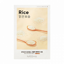 Маска для лица с экстрактом риса Missha Airy Fit Rice Sheet Mask, 19 гр
