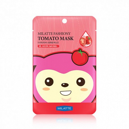 Маска на тканевой основе для лица томатная Milatte Fashiony Tomato Mask Sheet, 21 гр