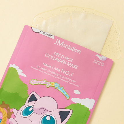 Увлажняющая тканевая маска с коллагеном JM Solution Deco Pick Collagen Mask Pokemon, 30 мл