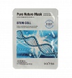 Тканевая маска для лица с растительными стволовыми клетками Secriss Pure Nature Mask Pack Stem Cell, 25 мл