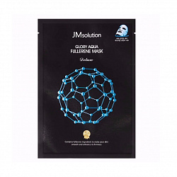 Антиоксидантная маска с фуллереном и пептидами JMsolution Glory Aqua Fullerene Mask, 30 мл