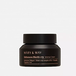 Крем для лица с идебеноном и ежевичным комплексом Mary&May Idebenone Blackberry Intense Cream, 70 гр