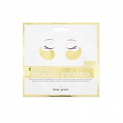 Патчи для глаз гидрогелевые Beauugreen Collagen & Gold Hydrogel Eye Patch /1pair  4гр