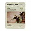 Тканевая маска для лица с маслом оливы Secriss Pure Nature Mask Pack Olive, 25 мл