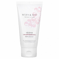 Гель для умывания с гиалуроновой кислотой Mary&May Vegan Low pH Hyaluronic Gel to Foam Cleanser, 150 мл