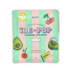 Гидрогелевая маска с вишней и авокадо Koelf Ice-Pop Cherry&Avocado Resurfacing Face Mask