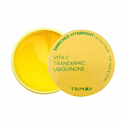 Осветляющие патчи с витамином С Trimay Enriched Vitabright Gel Eye Patch, 30 шт + 30 лепестков