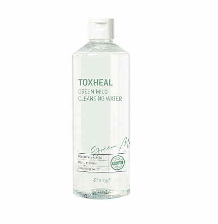 Жидкость для снятия макияжа TOXHEAL Green Mild Cleansing Water, 530 мл