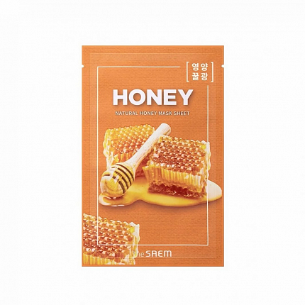 Маска на тканевой основе для лица с экстрактом меда Natural Honey Mask Sheet 21мл